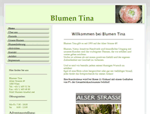 Tablet Screenshot of blumen-tina.at